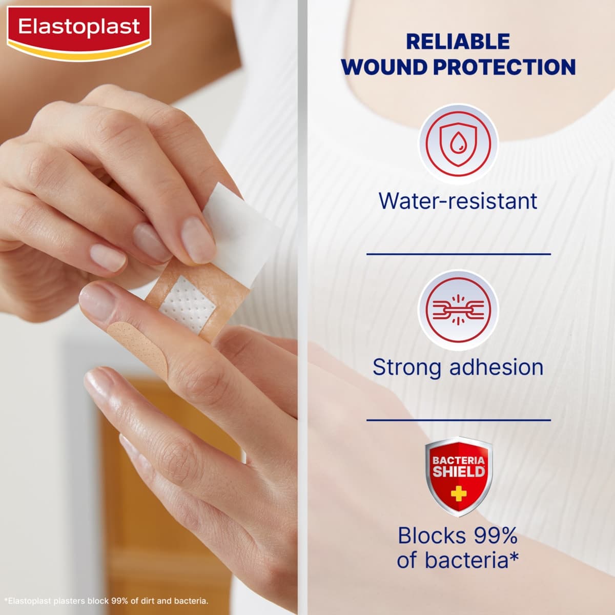 Thumbnail Elastoplast Plastic Extra Wide Plasters 20 Pack