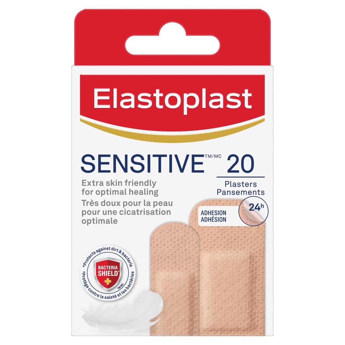 Thumbnail Elastoplast Sensitive Light Skin Tone Plasters 20 Pack