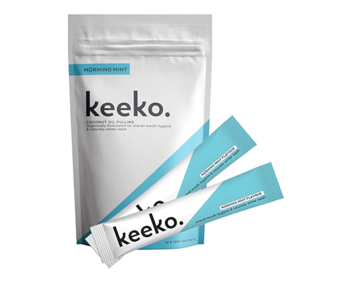 Thumbnail Keeko Morning Mint Oil Pulling Sachets 14 x 10ml