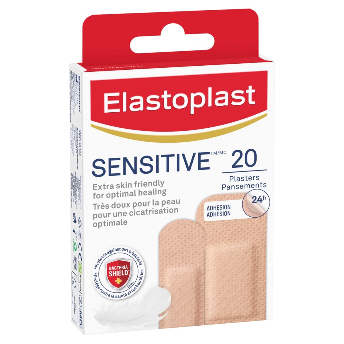 Thumbnail Elastoplast Sensitive Light Skin Tone Plasters 20 Pack