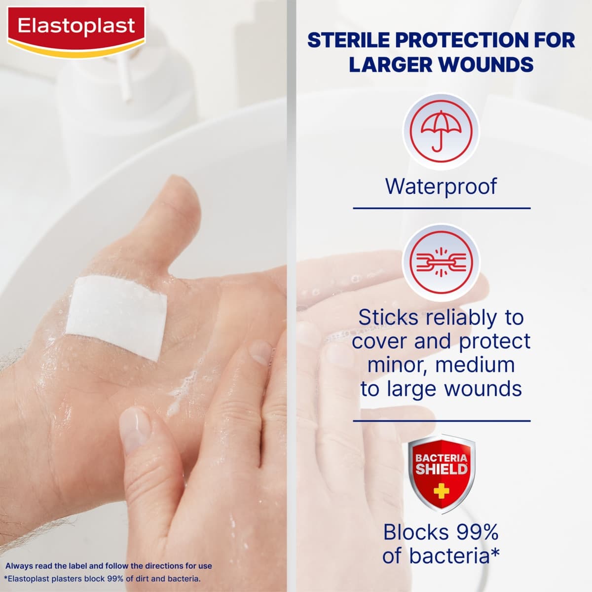Thumbnail Elastoplast Aqua Protect Dressing XL 6cm x 7cm 5 Pack