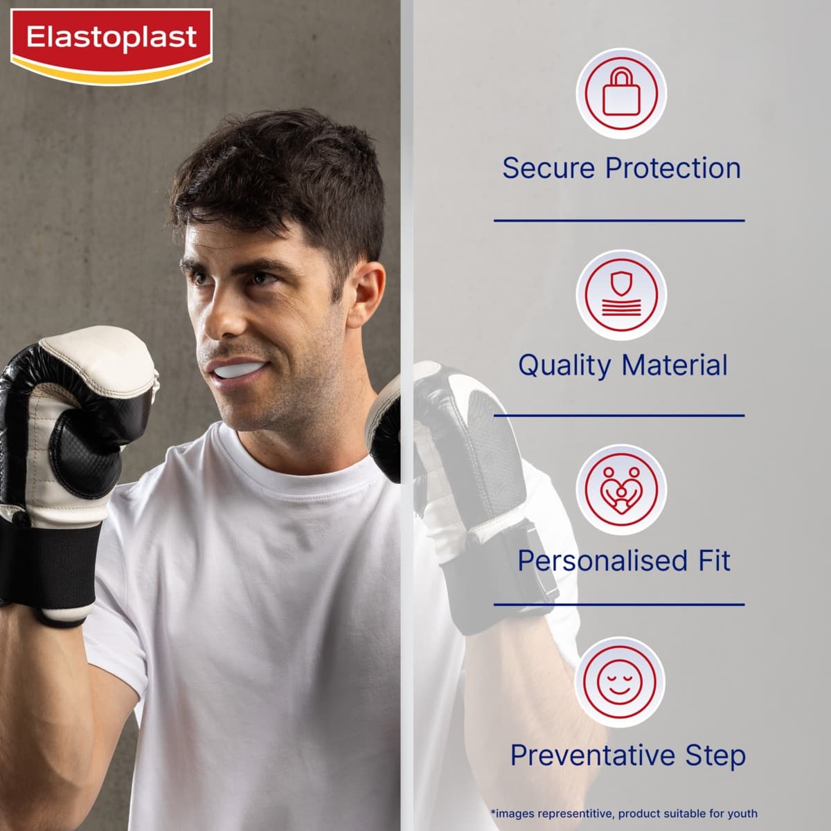 Thumbnail Elastoplast Sport Mouthguard Youth (Assorted designs chosen at random)