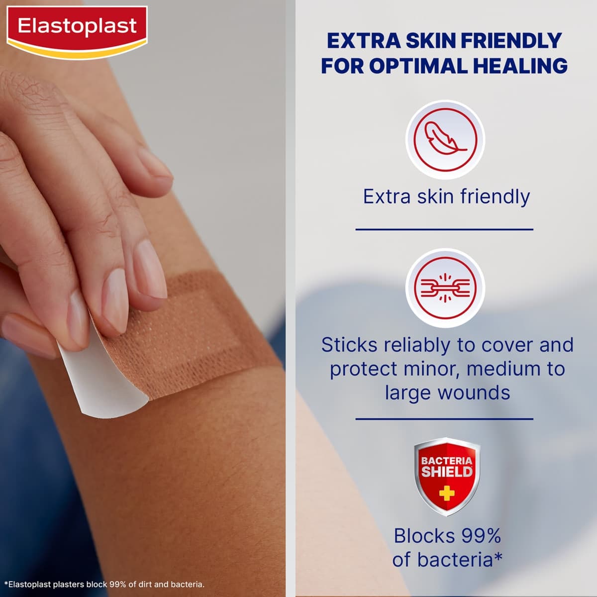 Thumbnail Elastoplast Sensitive Medium Skin Tone Plasters 20 Pack