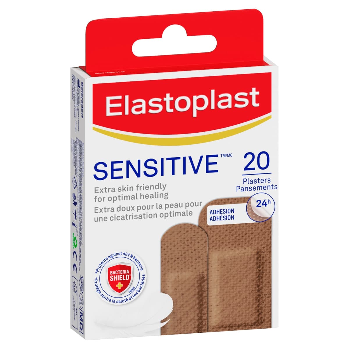 Thumbnail Elastoplast Sensitive Medium Skin Tone Plasters 20 Pack