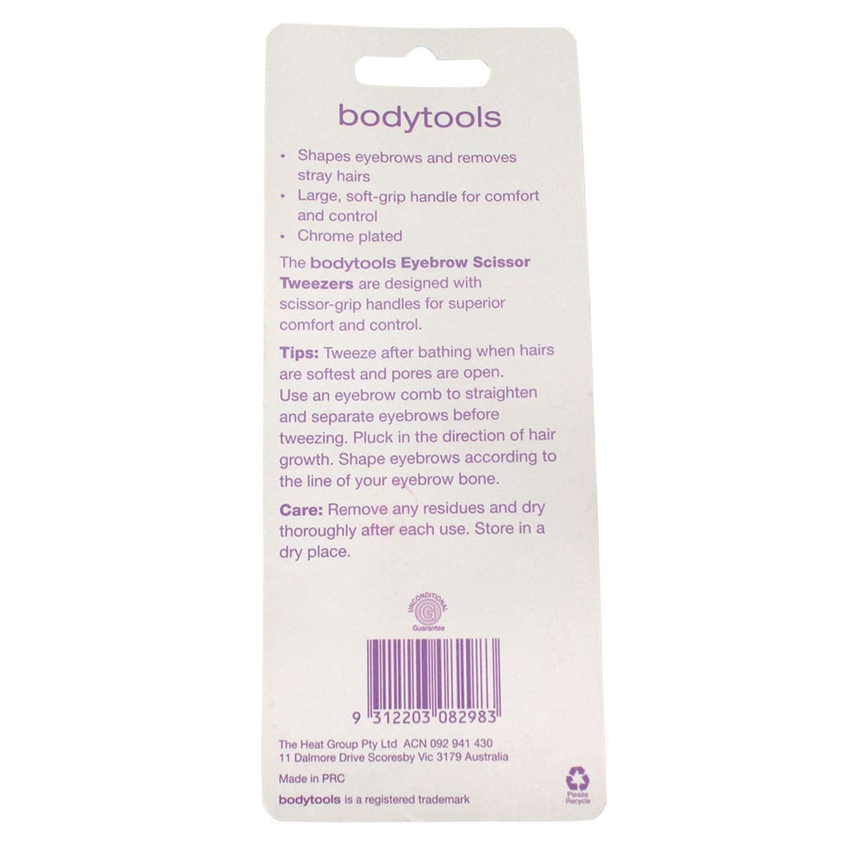 Thumbnail Bodytools Eybrow Scissor Tweezers 1 Pack