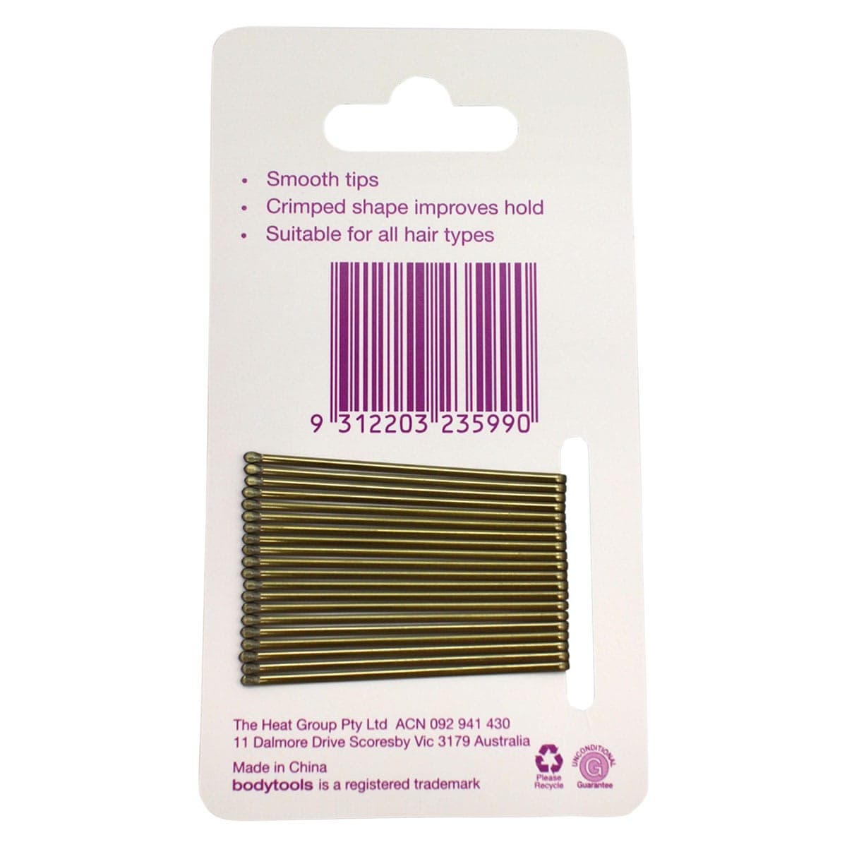 Thumbnail Bodytools Bobby Pins Blonde 5cm - 20 Pack