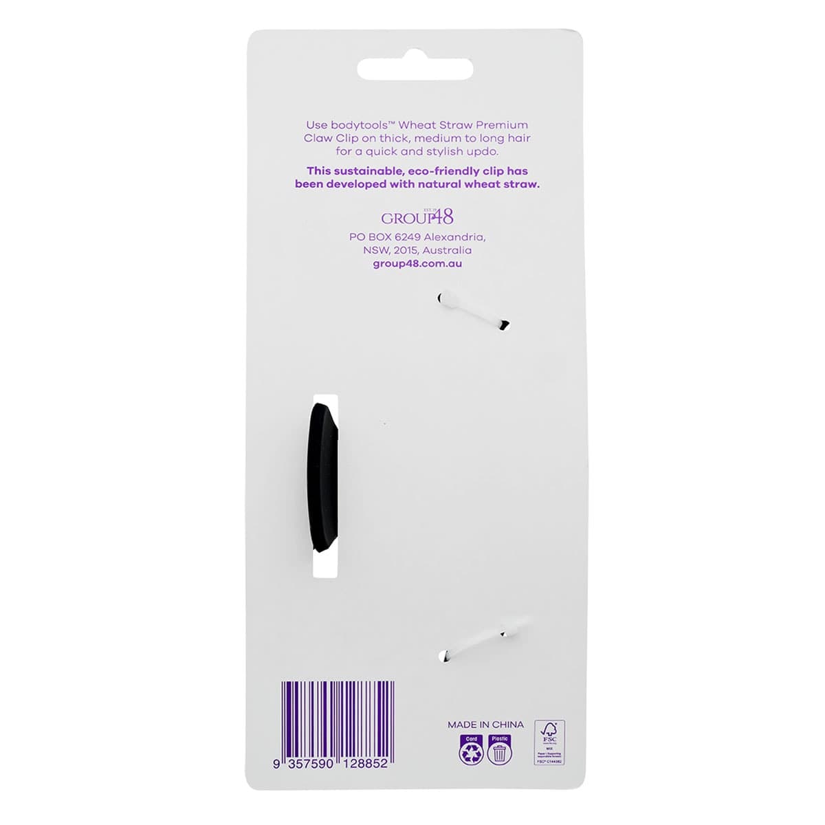 Thumbnail Bodytools Premium Hair Claw Clip Black 1 Pack
