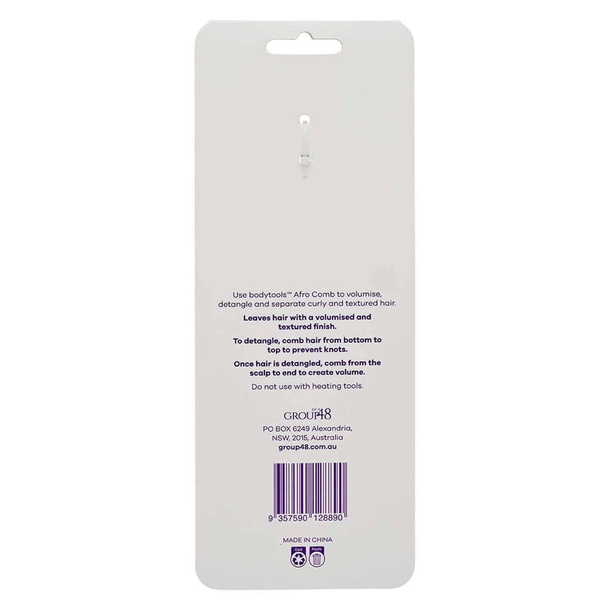 Thumbnail Bodytools Afro Hair Comb 2 Pack
