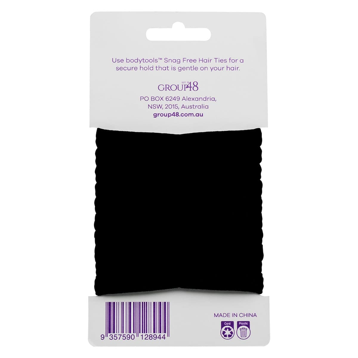 Thumbnail Bodytools Snag Free Hair Ties Black 10 Pack