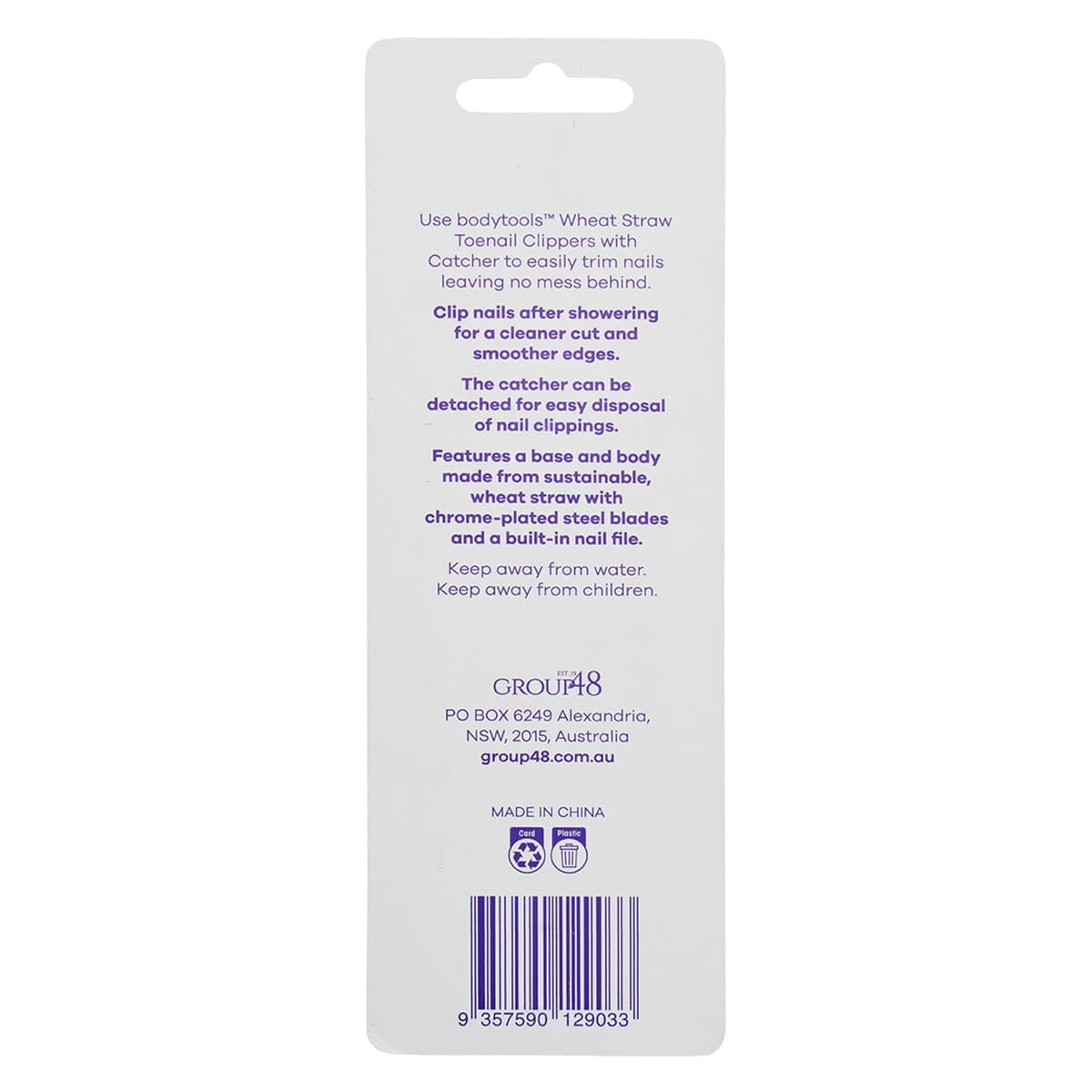 Thumbnail Bodytools Toenail Clippers with Catcher 1 Pack