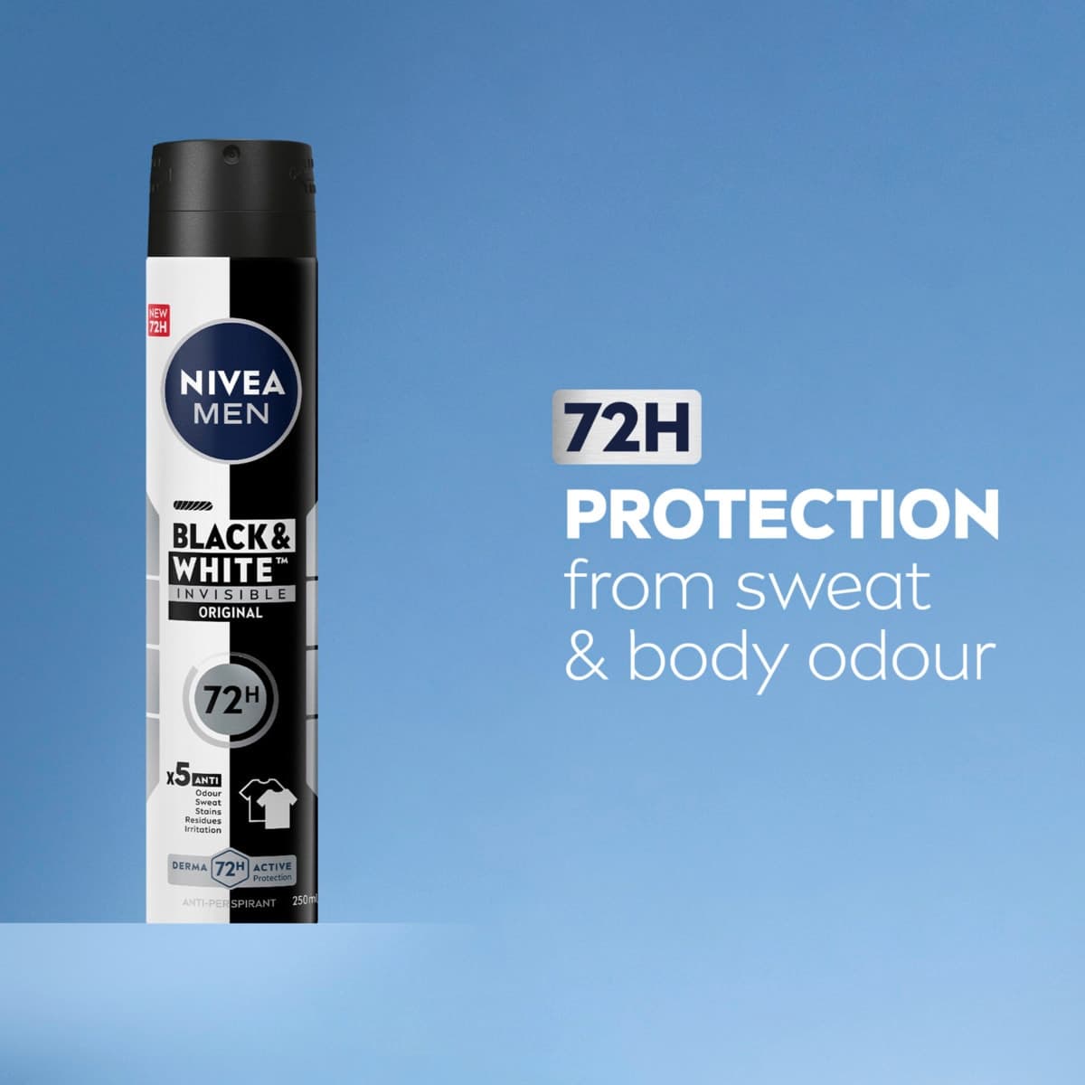 Thumbnail Nivea Men Invisible Black & White Anti-Perspirant Deodorant Spray Original 250ml