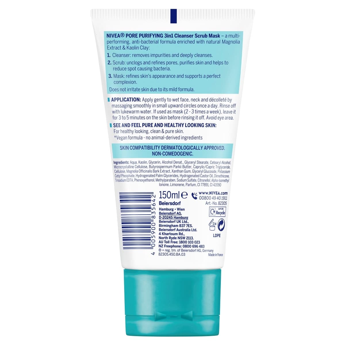 Thumbnail Nivea Pore Purifying 3in1 Cleanser Scrub Mask 150ml
