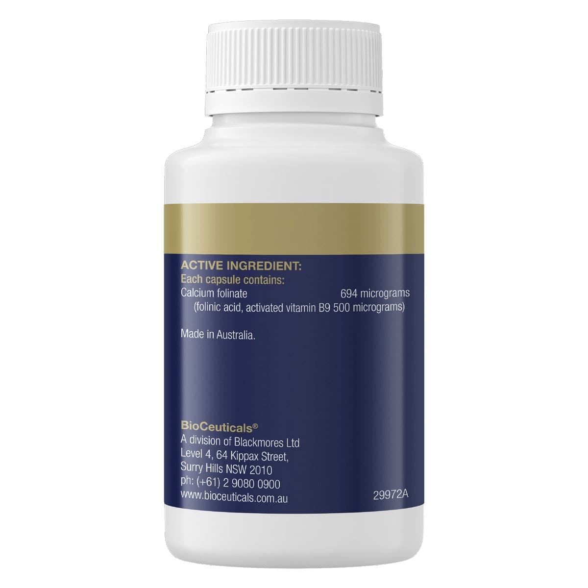 Thumbnail BioCeuticals Folinic Acid 120 Capsules