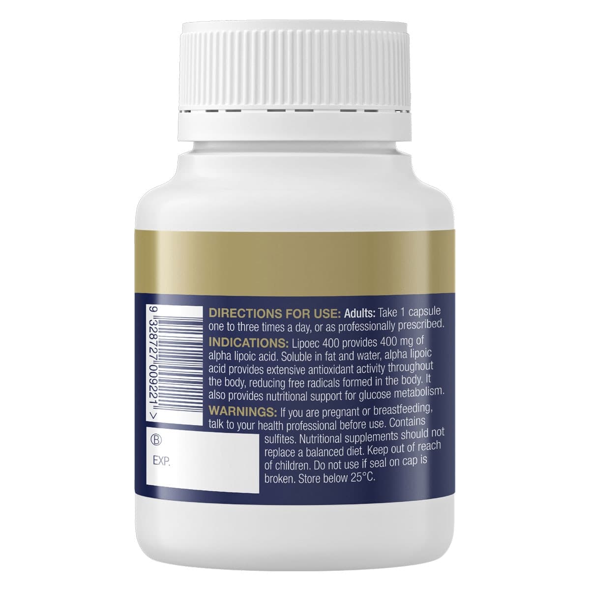 Thumbnail BioCeuticals Lipoec 400 60 Capsules