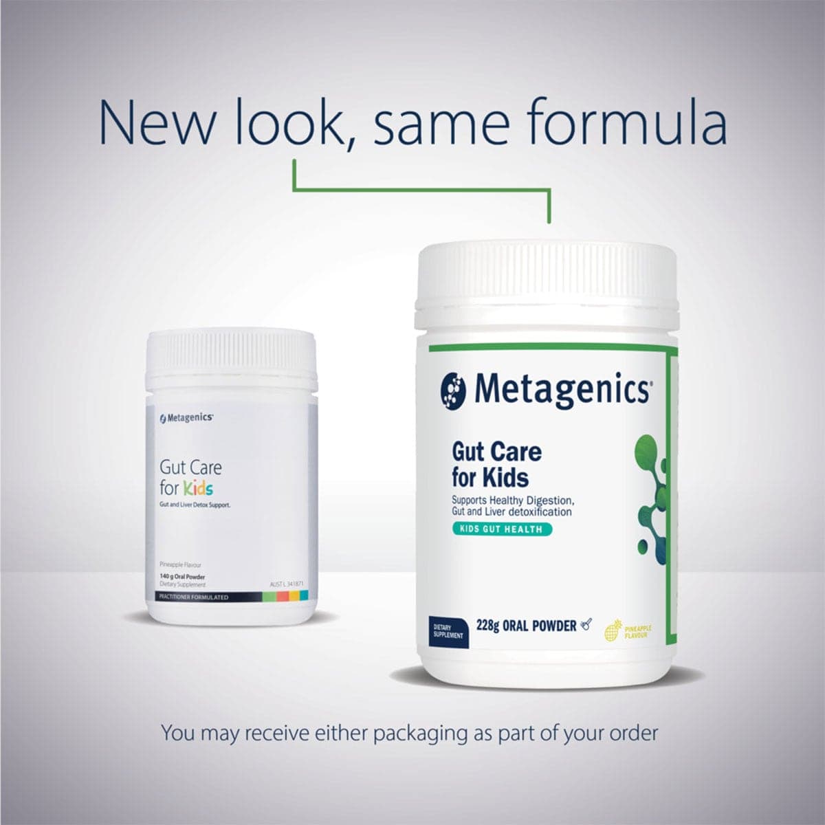 Thumbnail Metagenics Gut Care For Kids Powder Pineapple 140g
