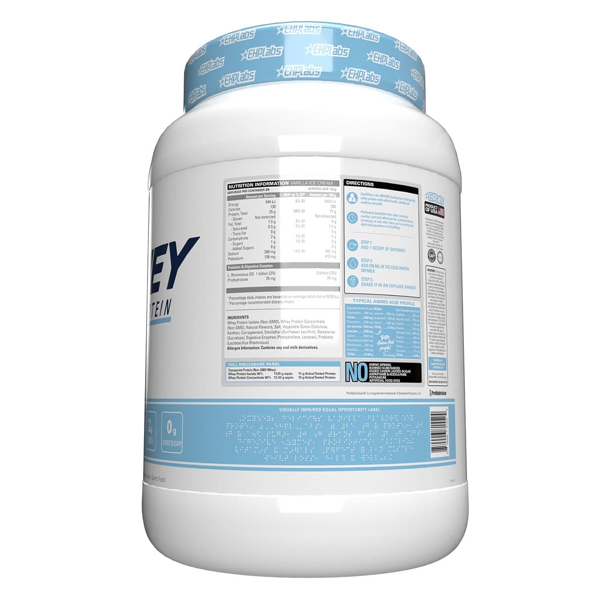 Thumbnail EHPLabs Oxywhey Lean Wellness Protein Powder Vanilla 825g
