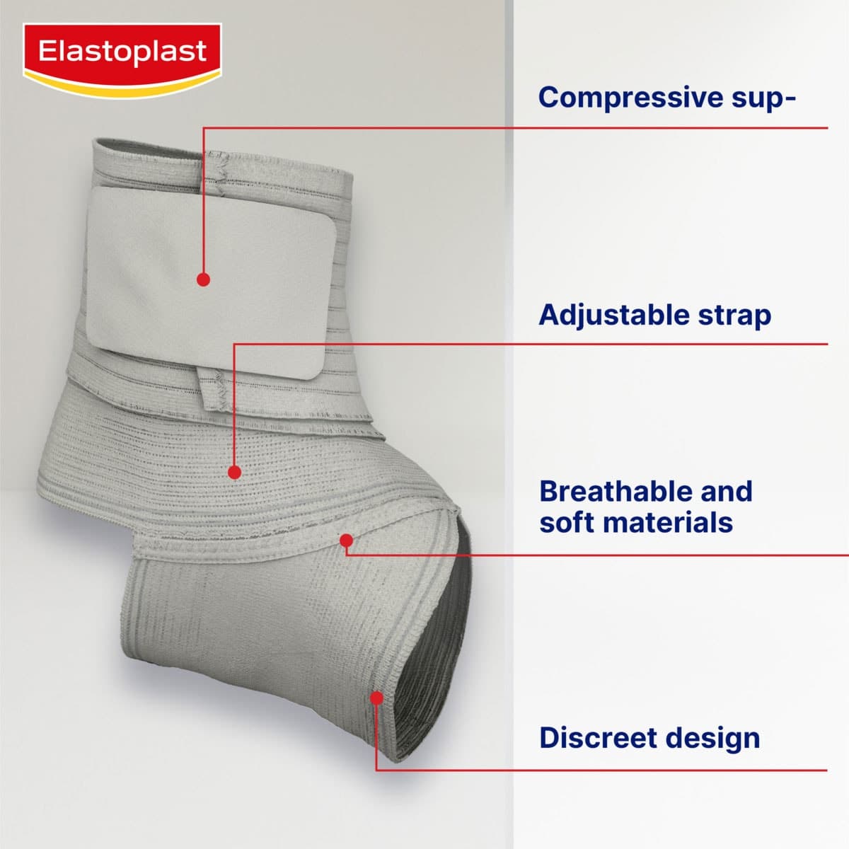 Thumbnail Elastoplast Comfort Ankle Support Small/Medium 1 Pack