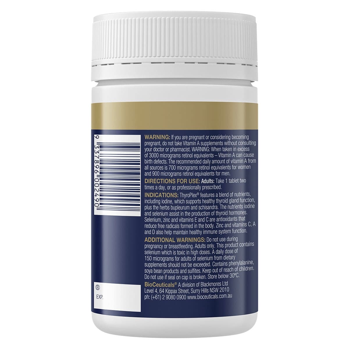 Thumbnail BioCeuticals ThyroPlex 120 Tablets