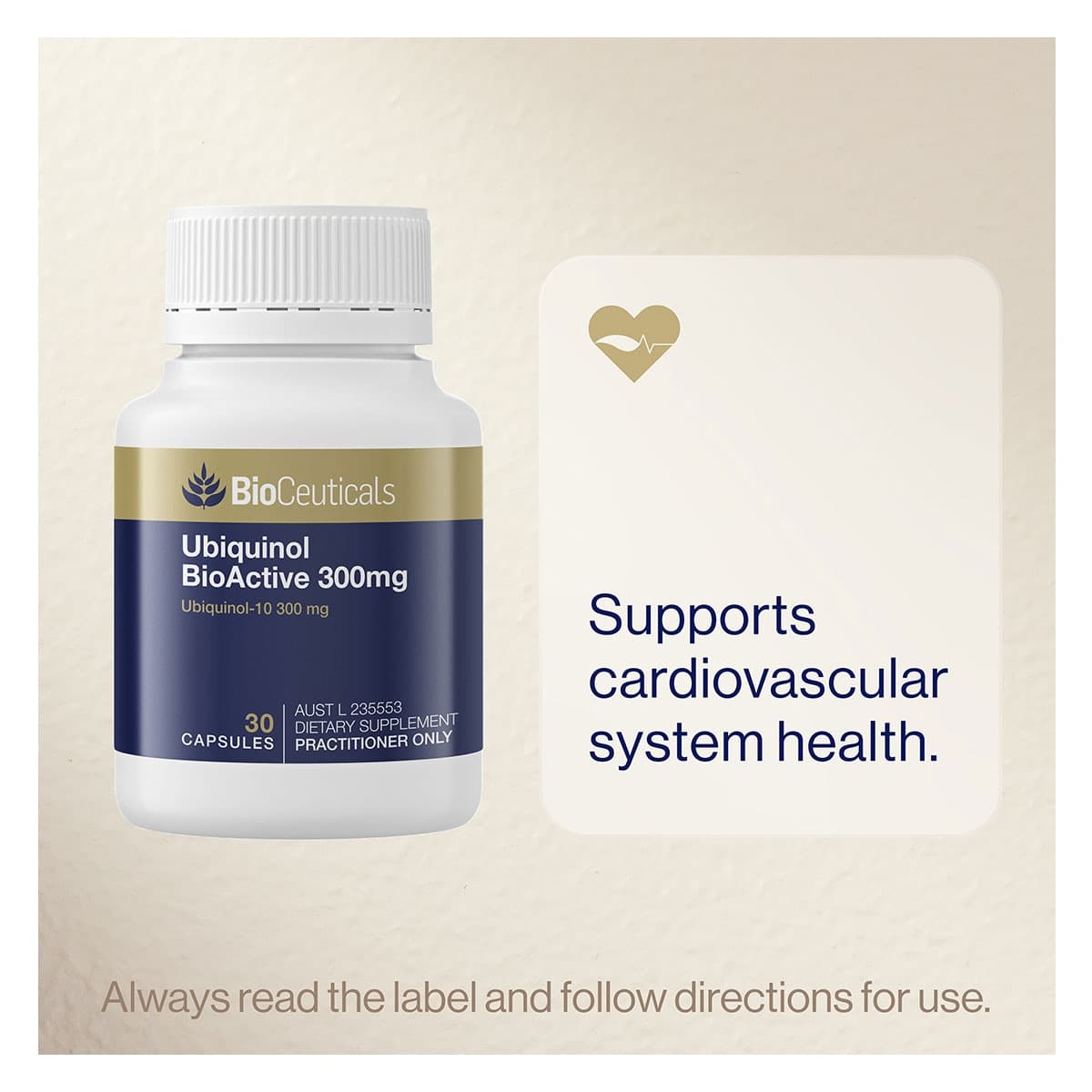 Thumbnail BioCeuticals Ubiquinol BioActive 300mg 30 Capsules