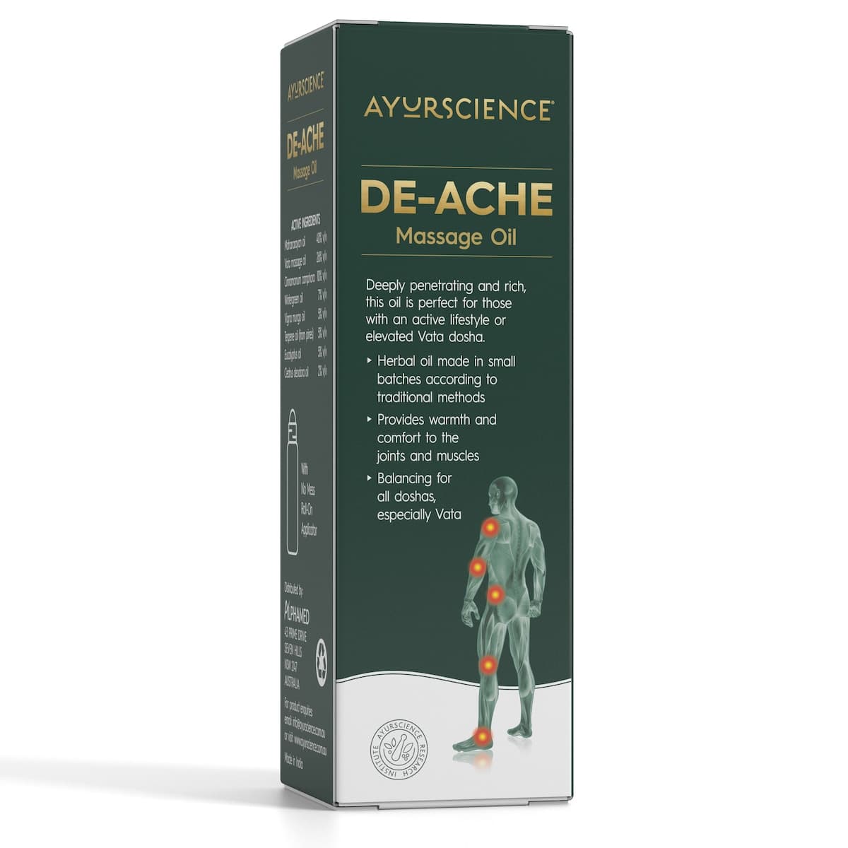 Thumbnail AyurScience De-Ache Roll-On Massage Oil 75ml