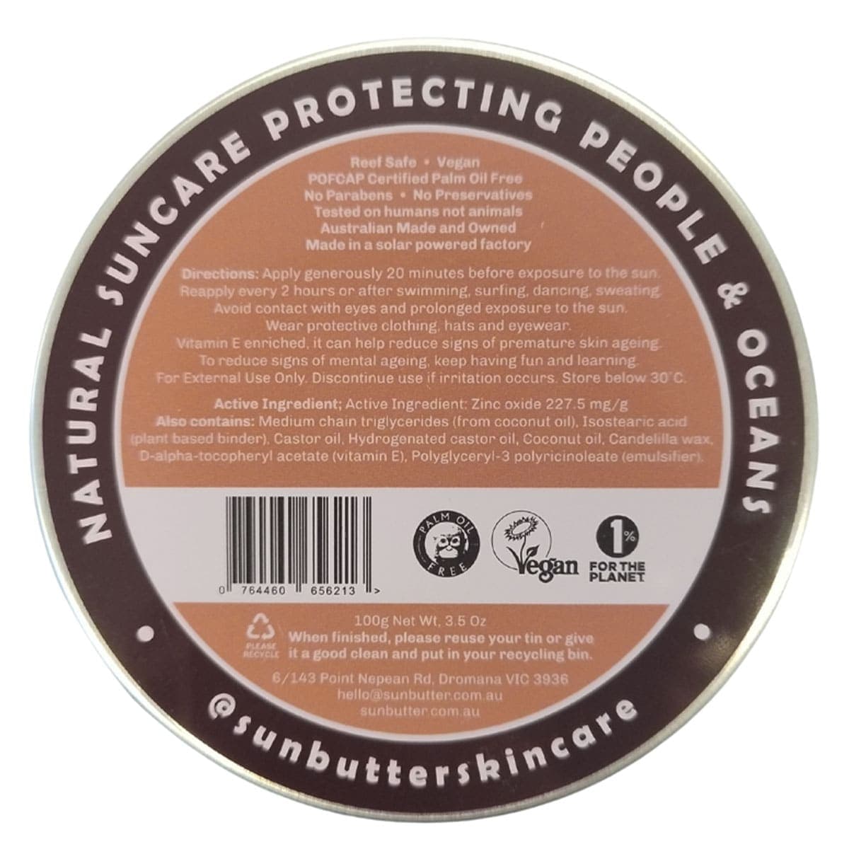 Thumbnail SunButter Tinted Reef Safe Face Sunscreen SPF50 100g