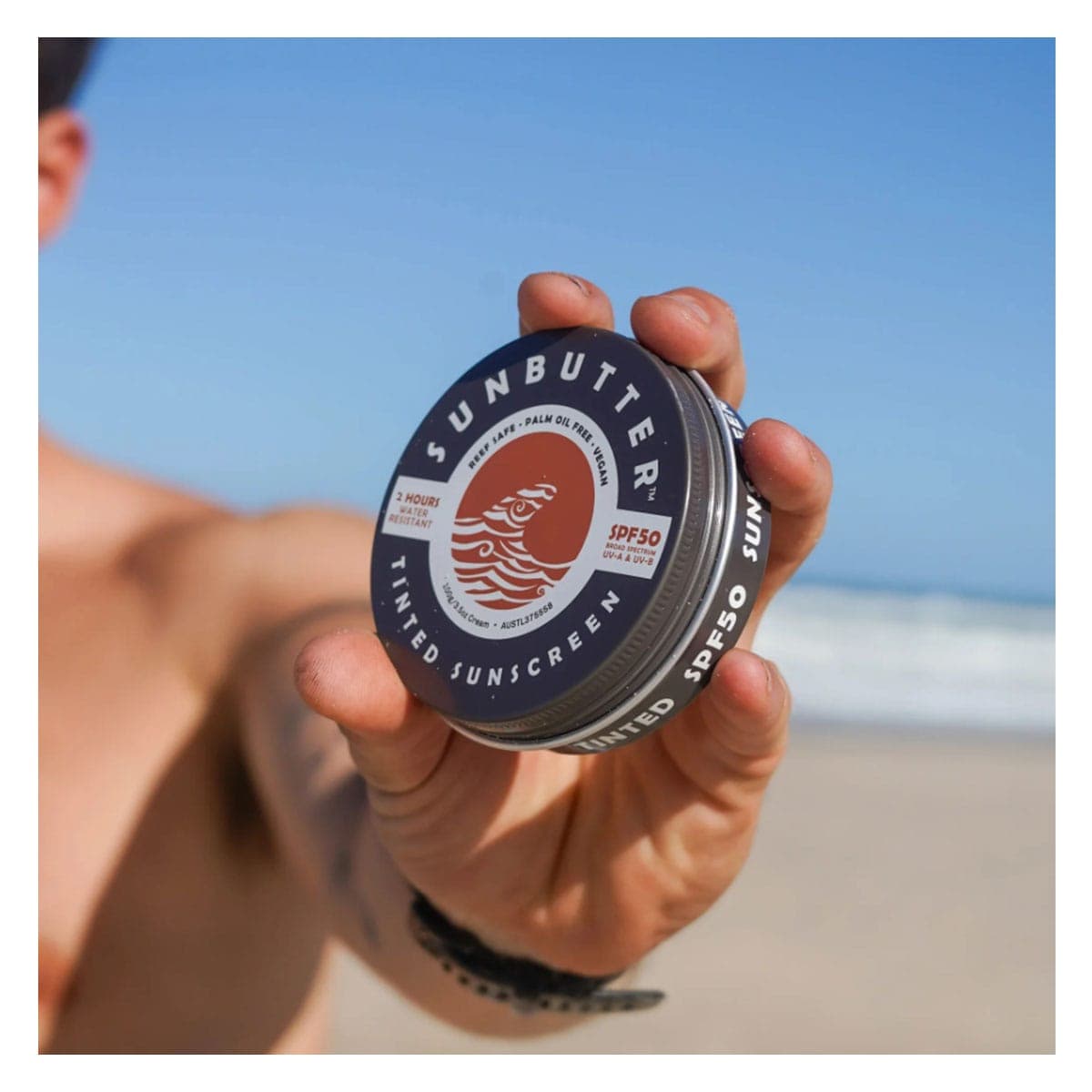 Thumbnail SunButter Tinted Reef Safe Face Sunscreen SPF50 100g