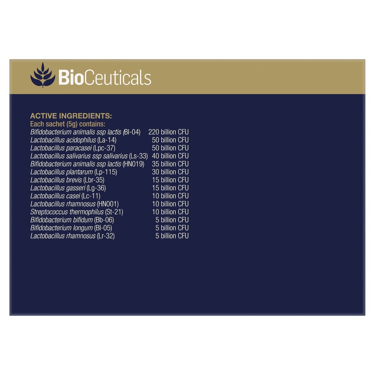 Thumbnail BioCeuticals UltraBiotic 500 5g x 14 Sachets