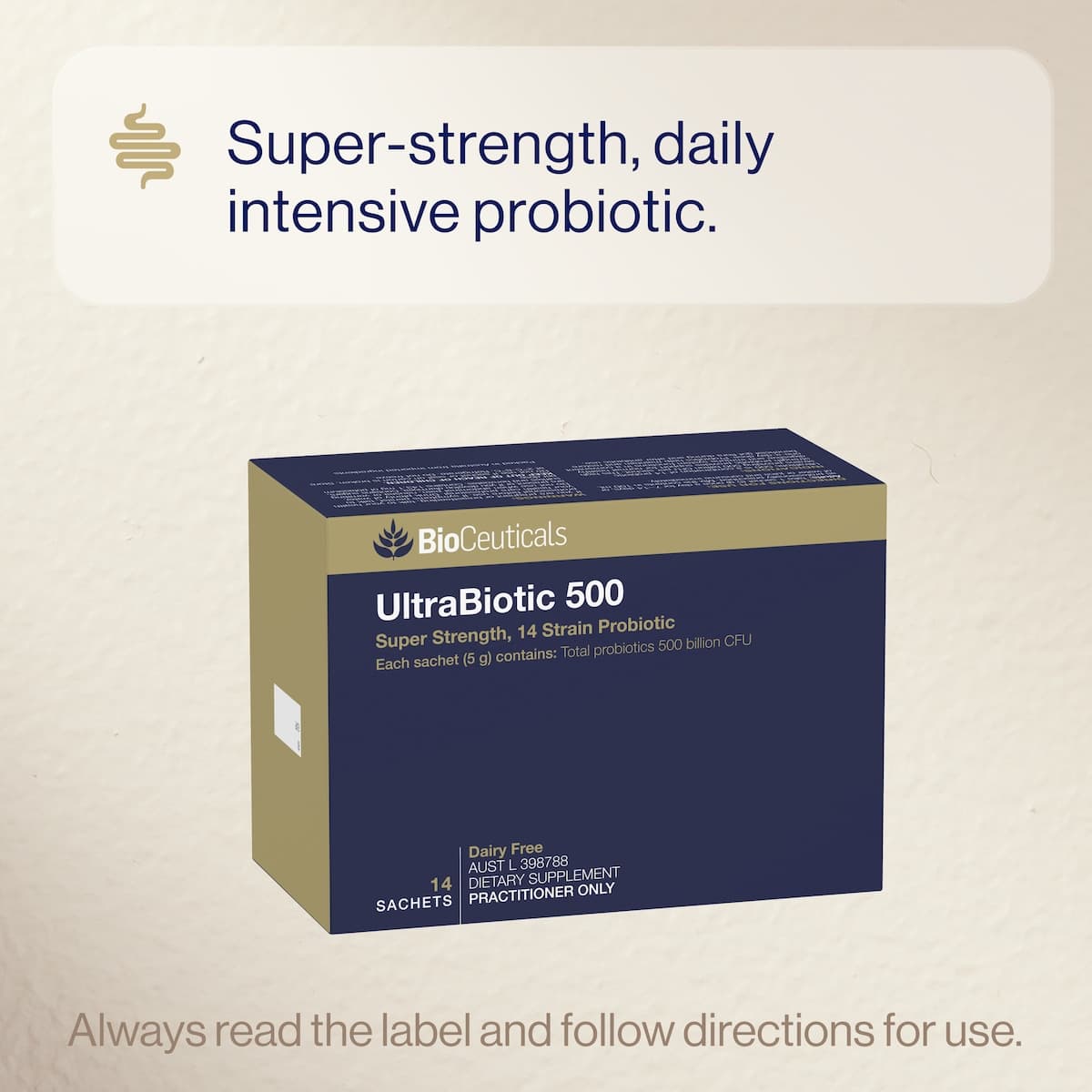 Thumbnail BioCeuticals UltraBiotic 500 5g x 14 Sachets