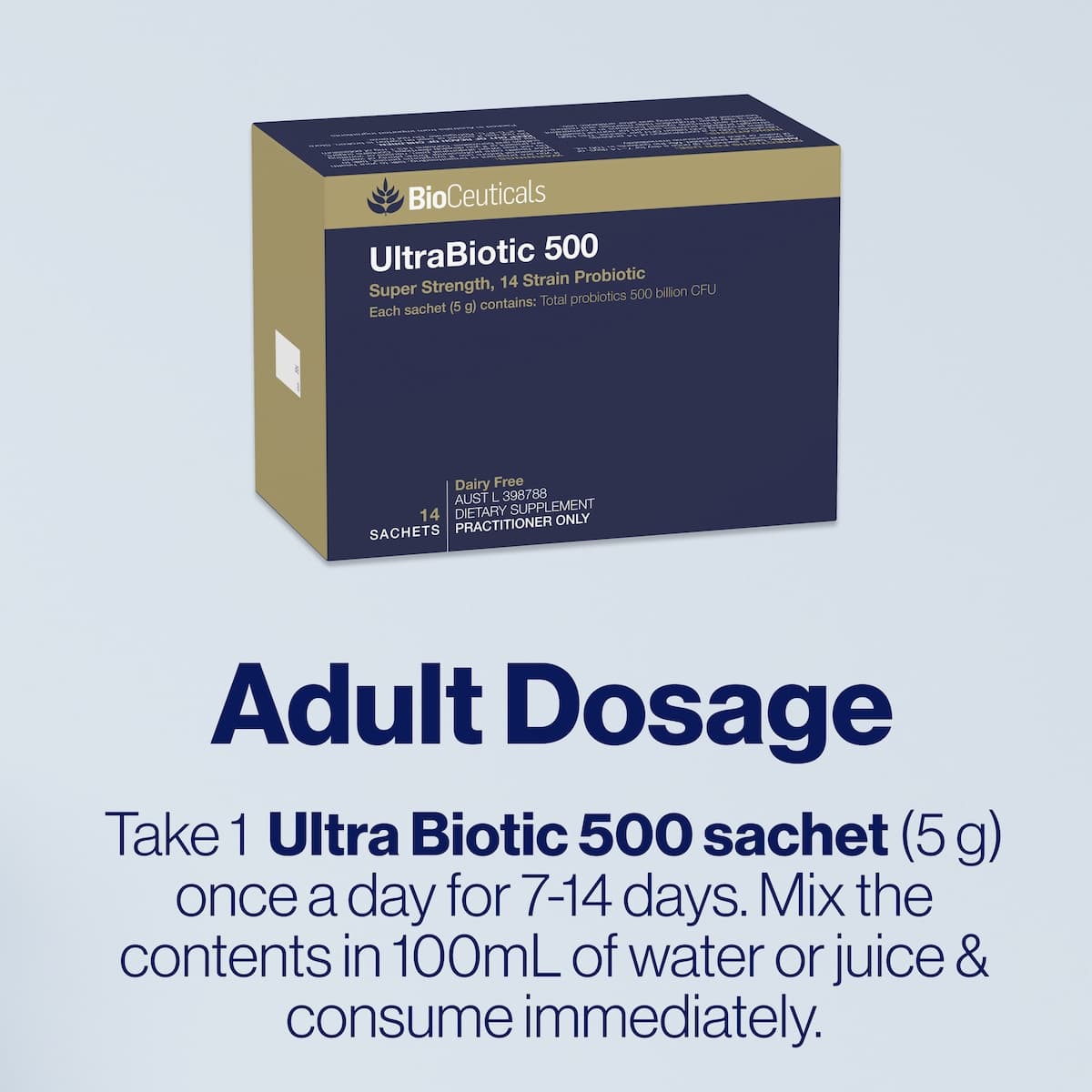 Thumbnail BioCeuticals UltraBiotic 500 5g x 14 Sachets