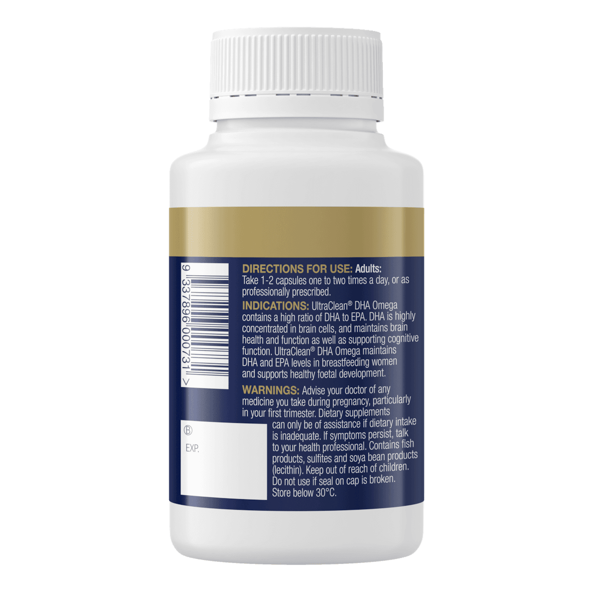 Thumbnail BioCeuticals UltraClean DHA Omega 60 Capsules