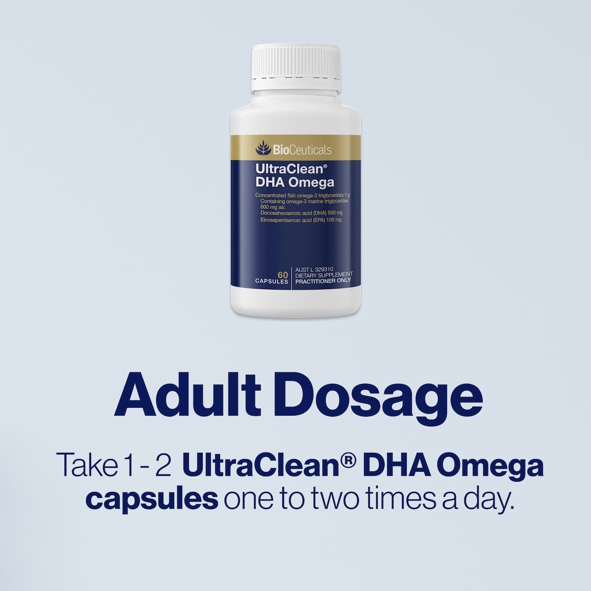 Thumbnail BioCeuticals UltraClean DHA Omega 60 Capsules