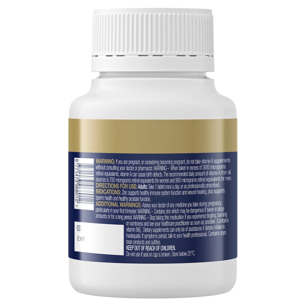 Thumbnail BioCeuticals Zinc Sustain 120 Tablets