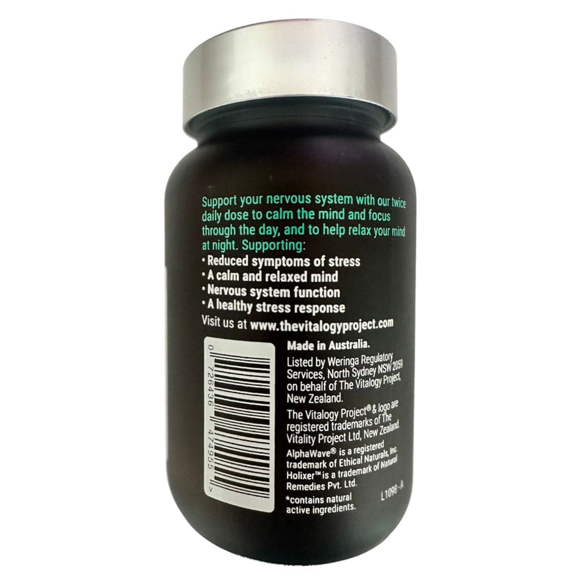 Thumbnail The Vitalogy Project Calm And Relax 60 Capsules