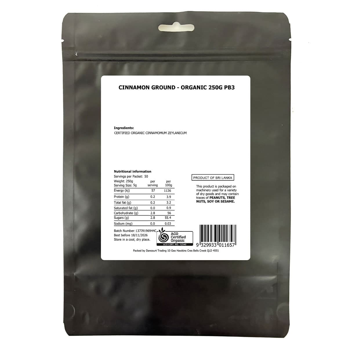 Thumbnail Daily Essentials Organic Ground Cinnamon 250g