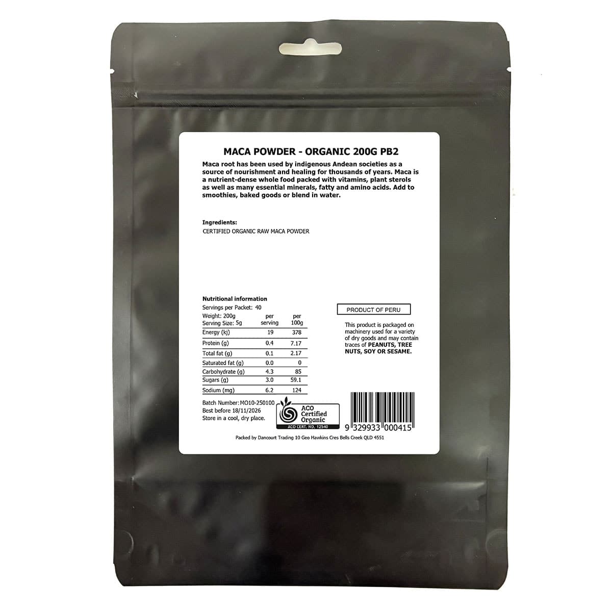 Thumbnail Daily Essentials Organic Maca Powder 200g