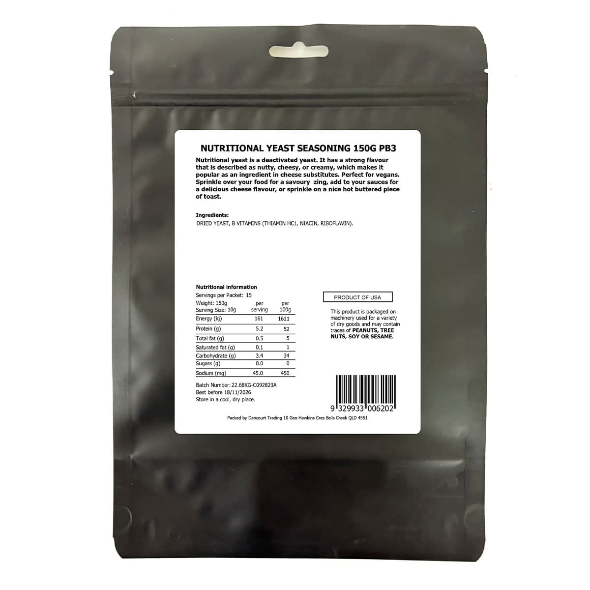 Thumbnail Daily Essentials Nutritional Yeast Seasoning 150g