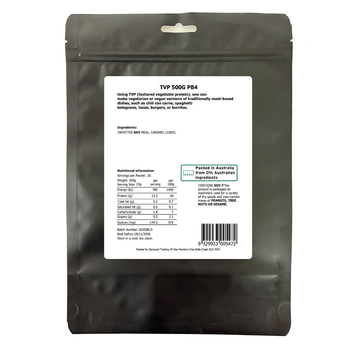 Thumbnail Daily Essentials TVP 500g