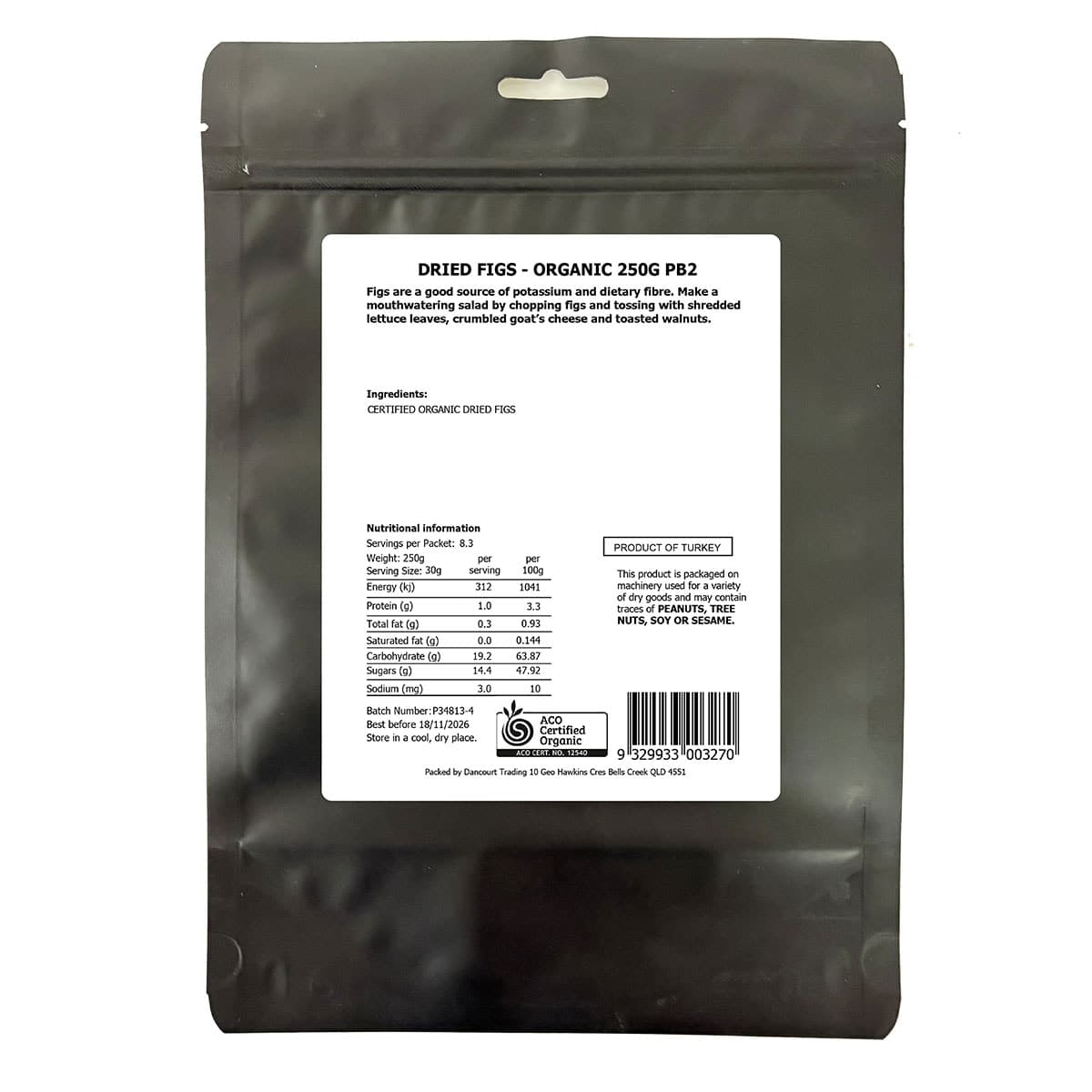 Thumbnail Daily Essentials Organic Dried Figs 250g