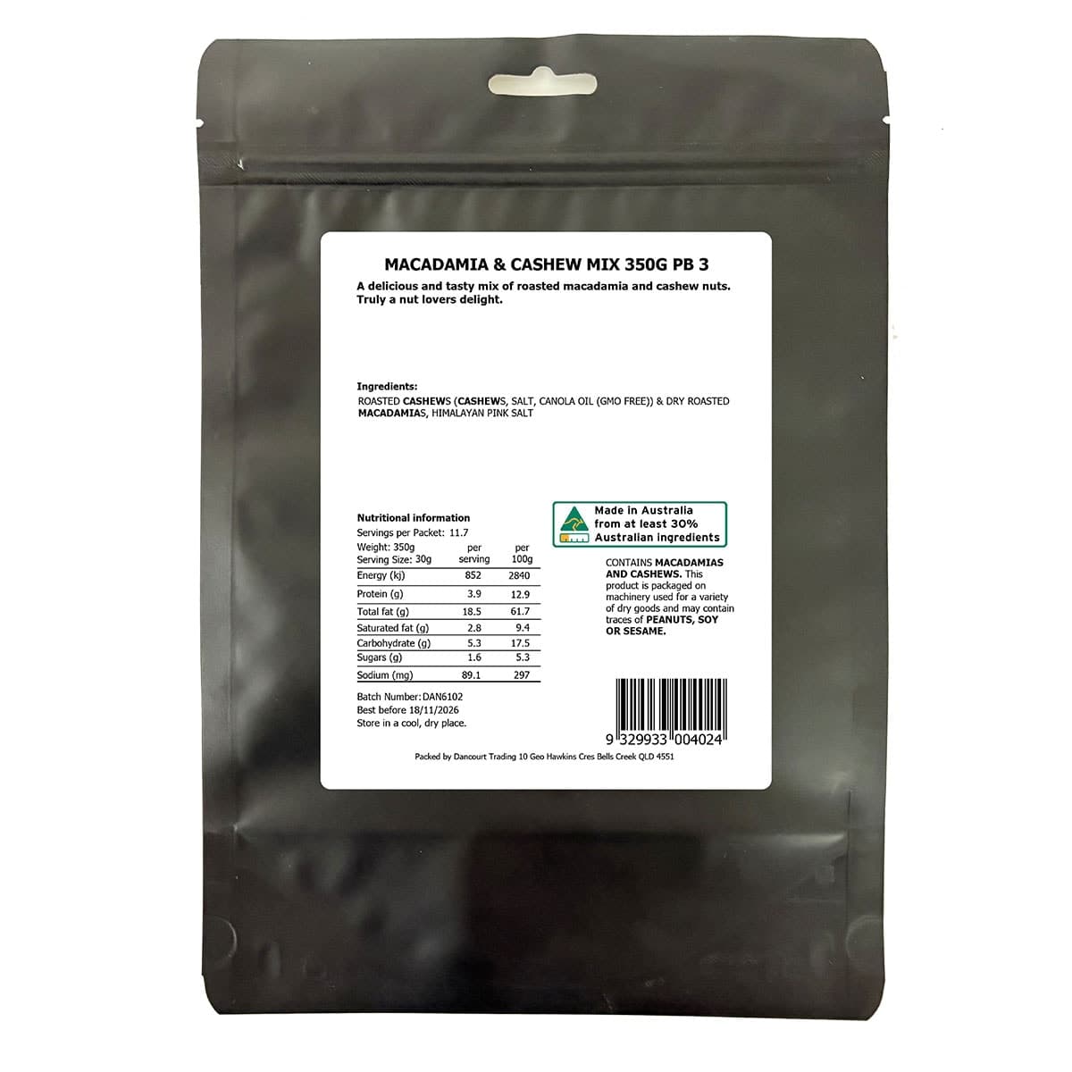 Thumbnail Daily Essentials Macadamia & Cashew Mix 350g