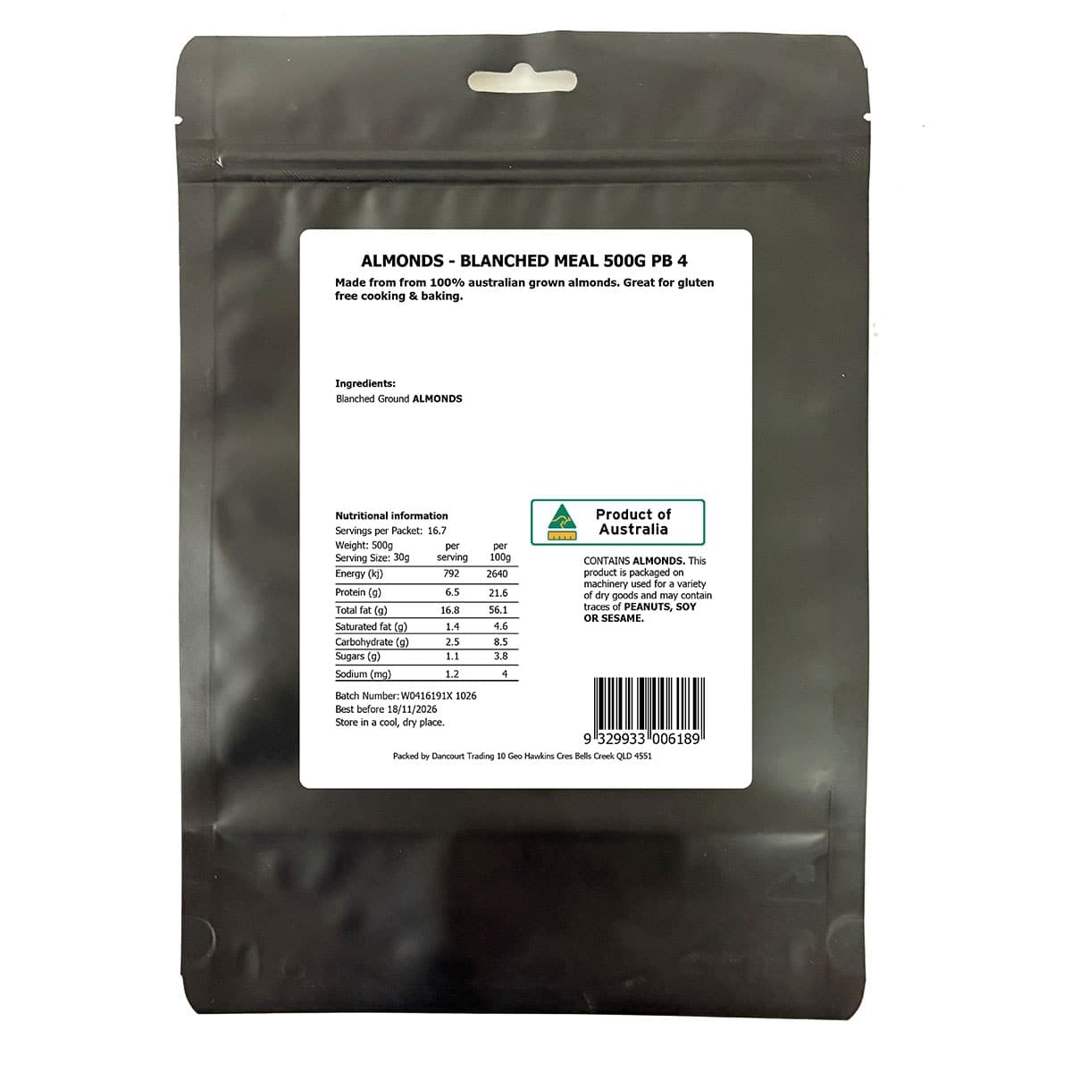 Thumbnail Daily Essentials Blanched Almond Meal 500g