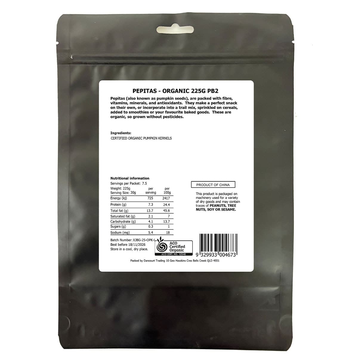 Thumbnail Daily Essentials Organic Pepitas 225g