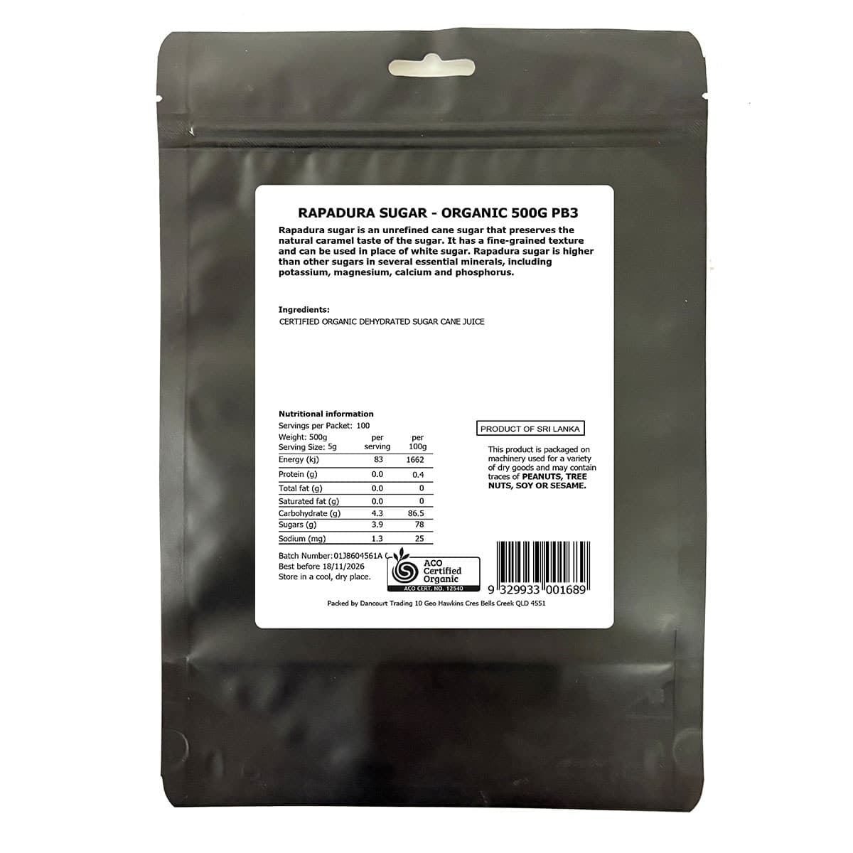 Thumbnail Daily Essentials Organic Rapadura Sugar 500g