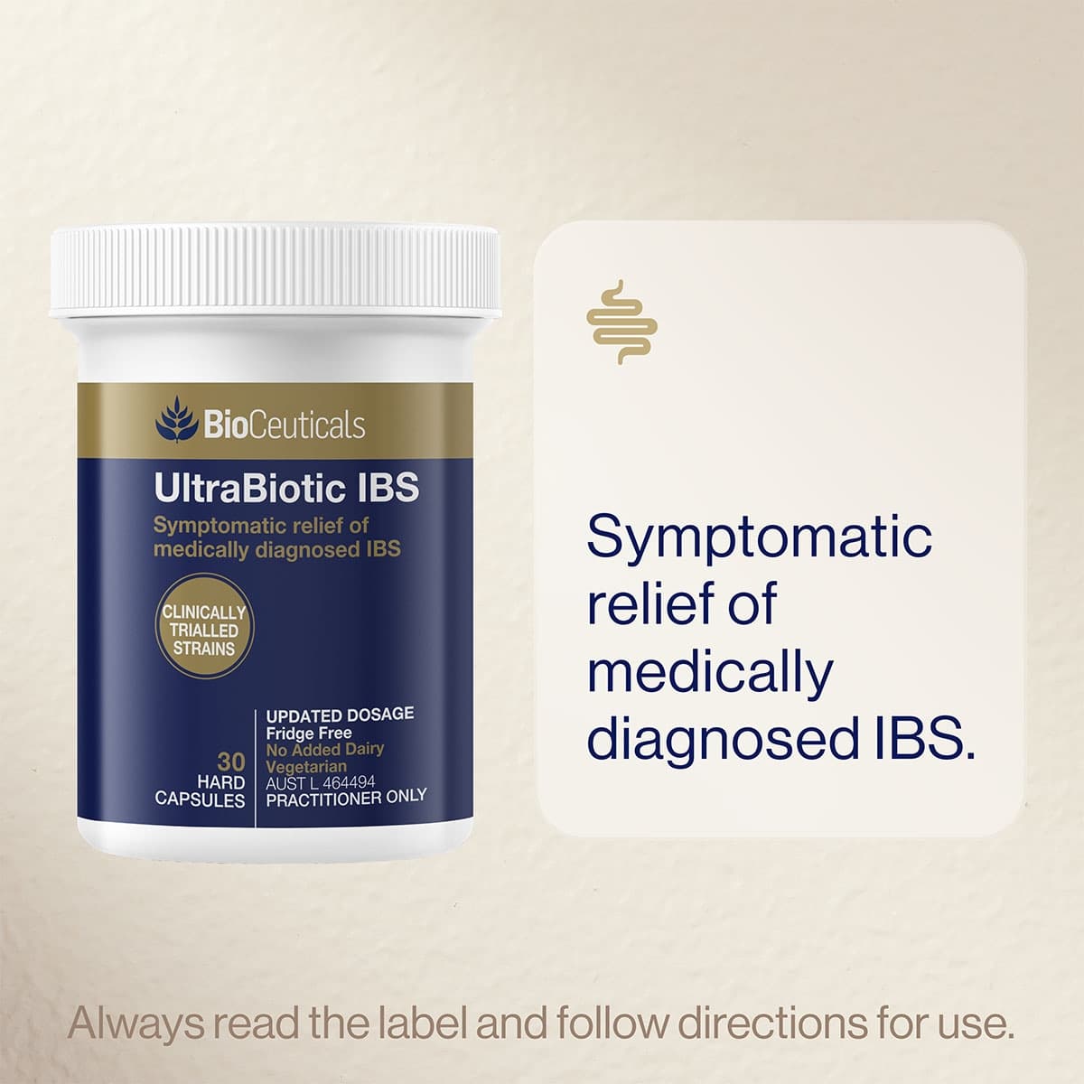 Thumbnail BioCeuticals UltraBiotic IBS 30 Capsules