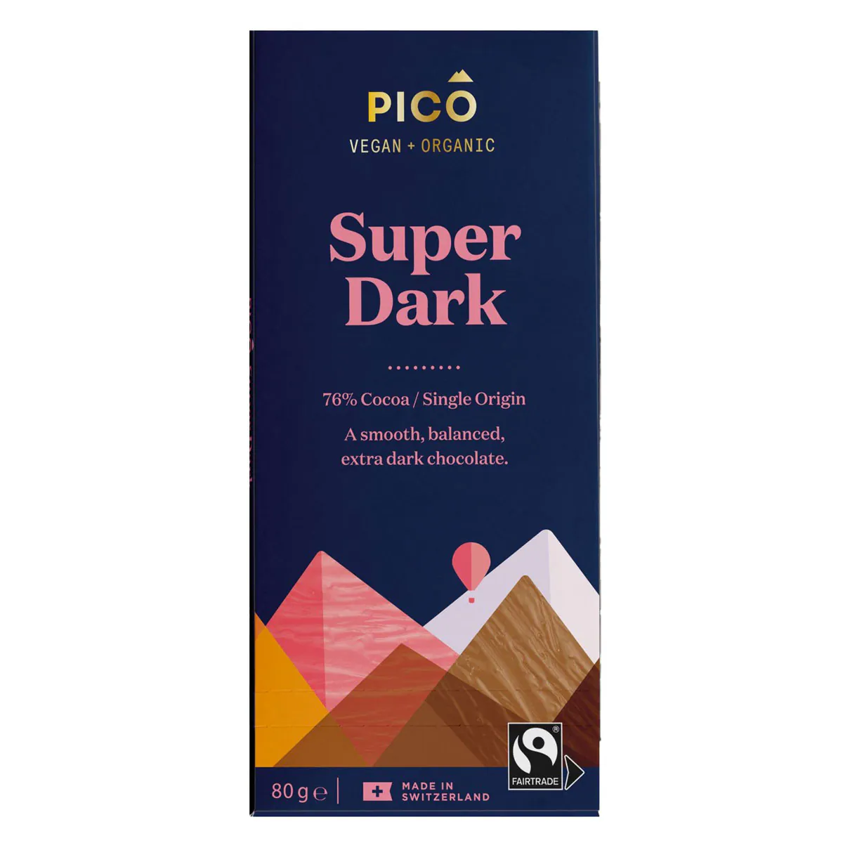 Thumbnail Pico Organic Chocolate Super Dark 80g