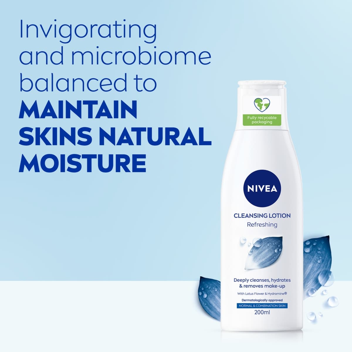 Thumbnail Nivea Refreshing Cleansing Lotion with Lotus Flower 200ml