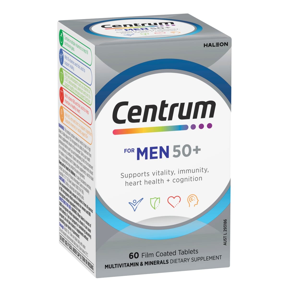 Thumbnail Centrum For Men 50+ Multivitamin 60 Tablets