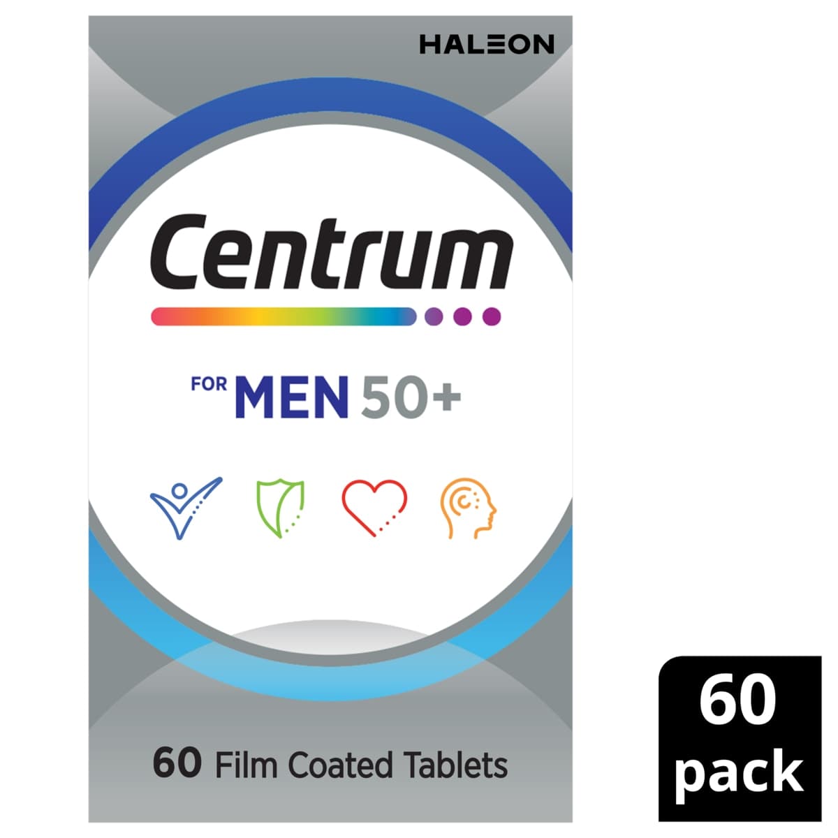 Thumbnail Centrum For Men 50+ Multivitamin 60 Tablets