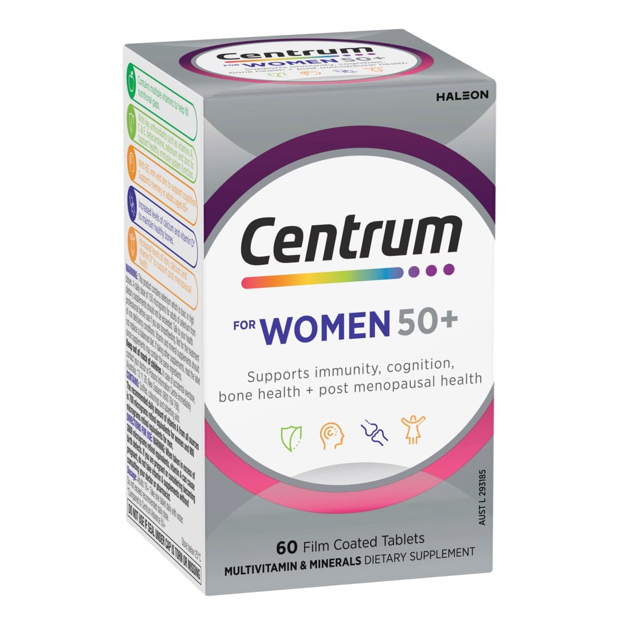 Thumbnail Centrum for Women 50+ Multivitamin 60 Tablets