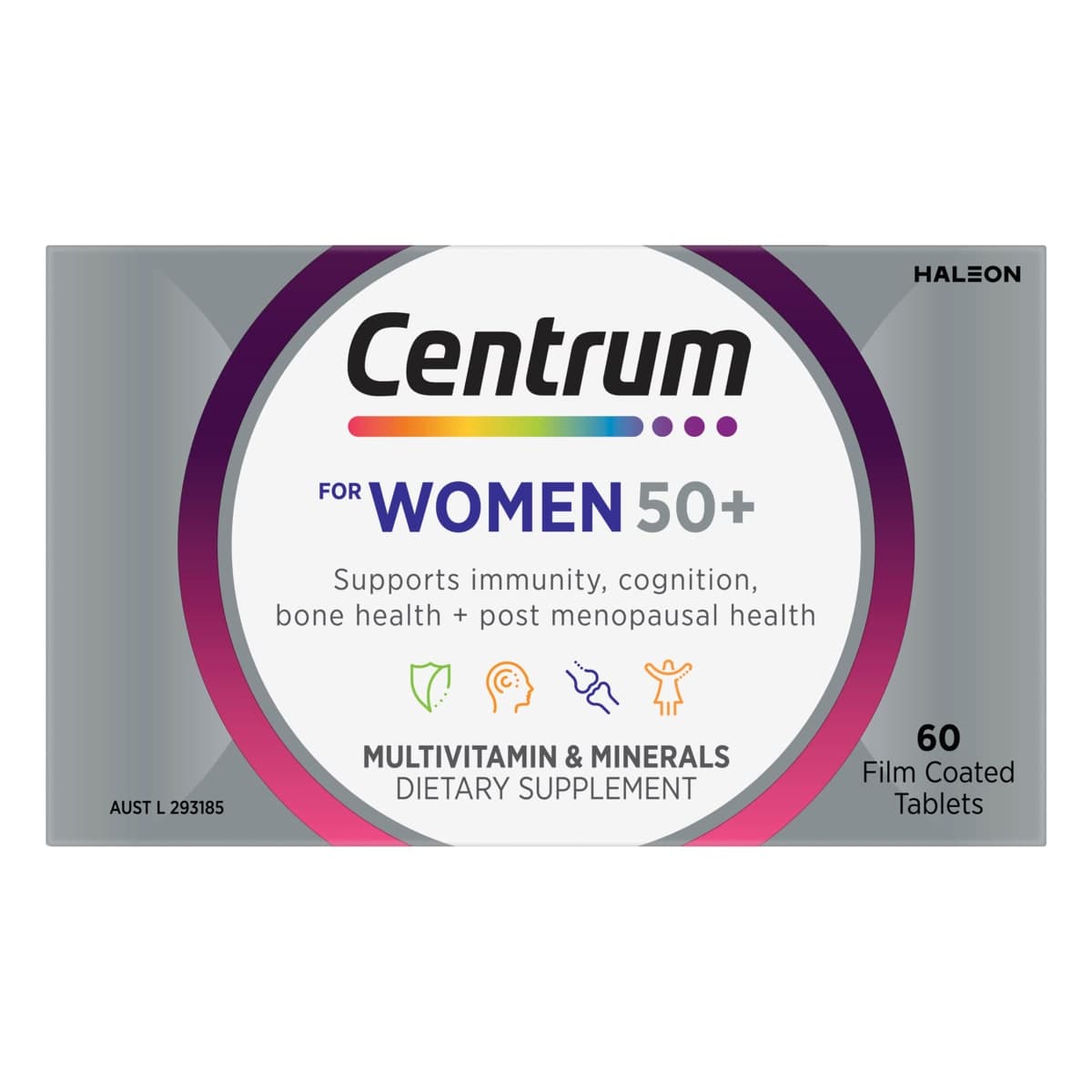 Thumbnail Centrum for Women 50+ Multivitamin 60 Tablets