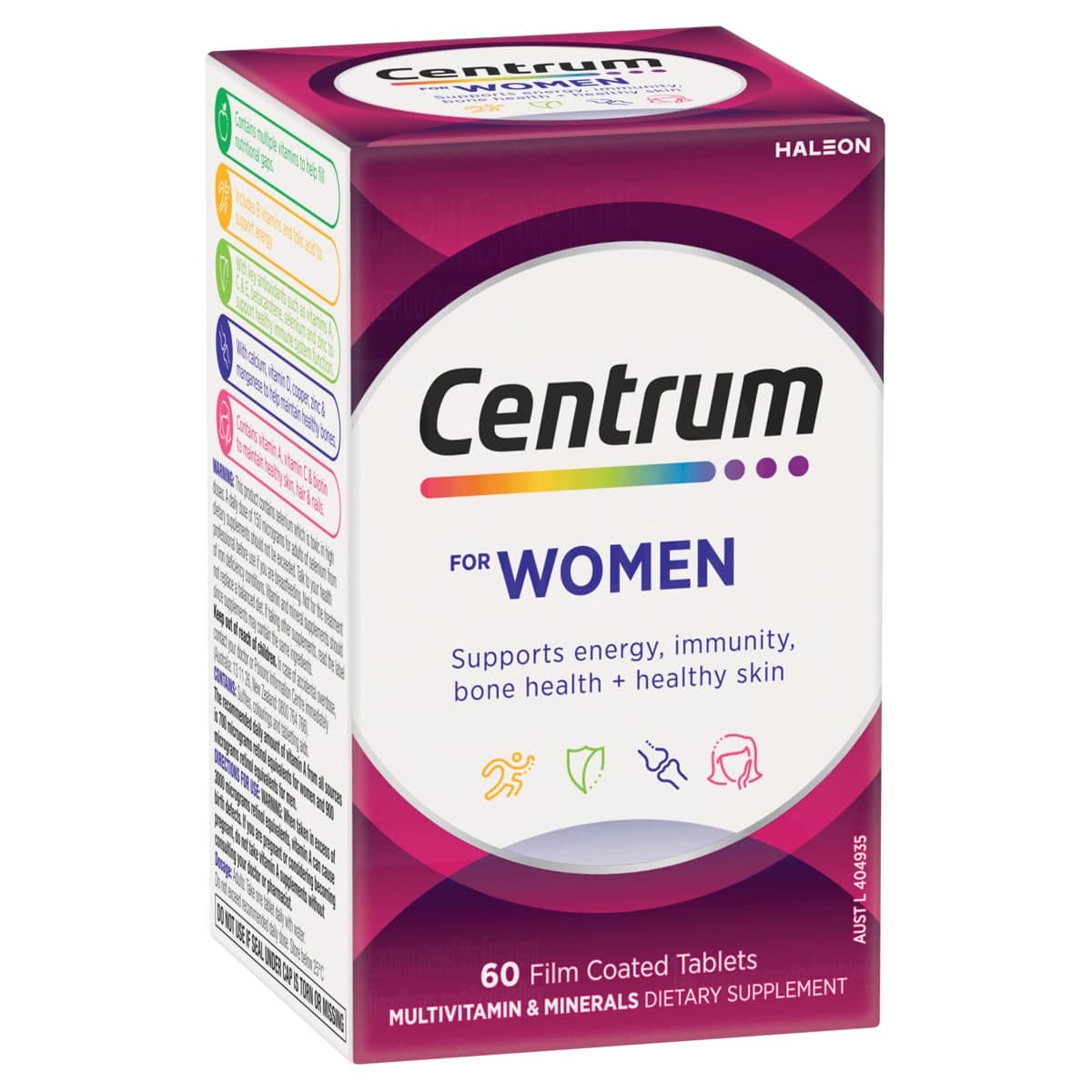 Thumbnail Centrum for Women 60 Tablets